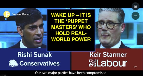 WAKE UP – IT IS THE ‘PUPPET MASTERS’ WHO HOLD REAL-WORLD POWER